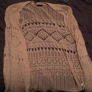 Boho Chic Tan Cardigan